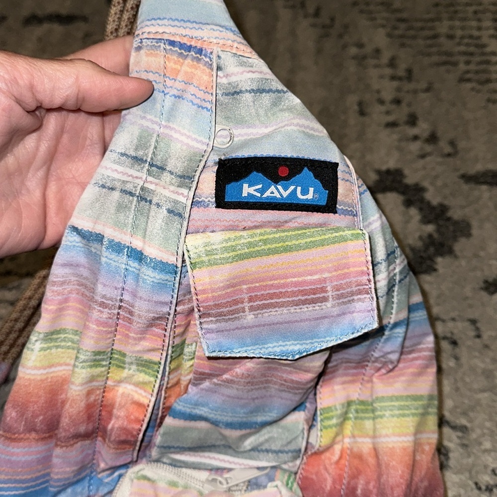 Kavu MINI ROPE SACK- Color:‎ Rainbow Run - Picture 2 of 4